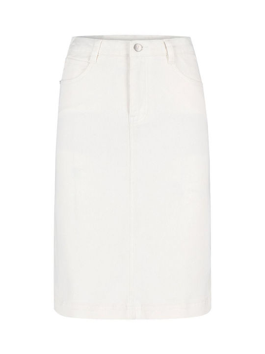 Volcano G‑EBBY Denim Skirt - White