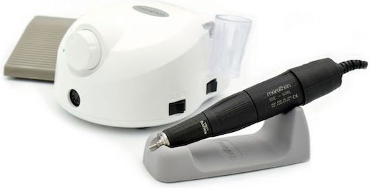Marathon Escort II Τροχός Νυχιών Ρεύματος 45W Λευκός 30000 Στροφών με Πεντάλ