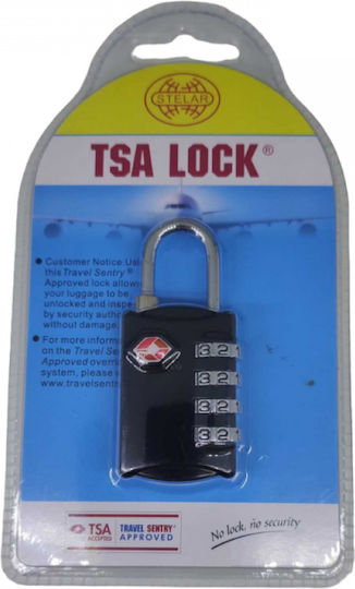 Tsa309 Ατσάλινο Λουκέτο Πέταλο με Κλειδί 25mm