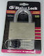 Stelar Steel Brass Padlock with Key 92mm