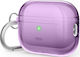 Elago Clear Lanyard Θήκη Σιλικόνης με Γάντζο Deep Purple για Apple AirPods Pro 2