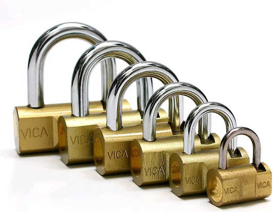 Stelar Ατσάλινο Λουκέτο Πέταλο με Κλειδί 40mm