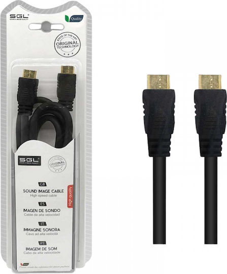 SGL HDMI Cable Male - HDMI Male 3m Black