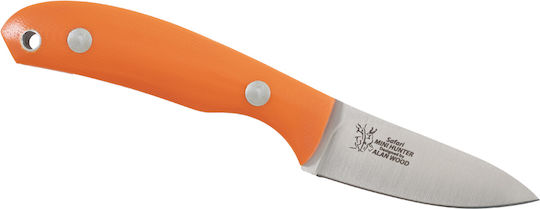 Casstrom Safari Mini Hunter Stabilised G10 Μαχαίρι Πορτοκαλί σε Δερμάτινη Θήκη