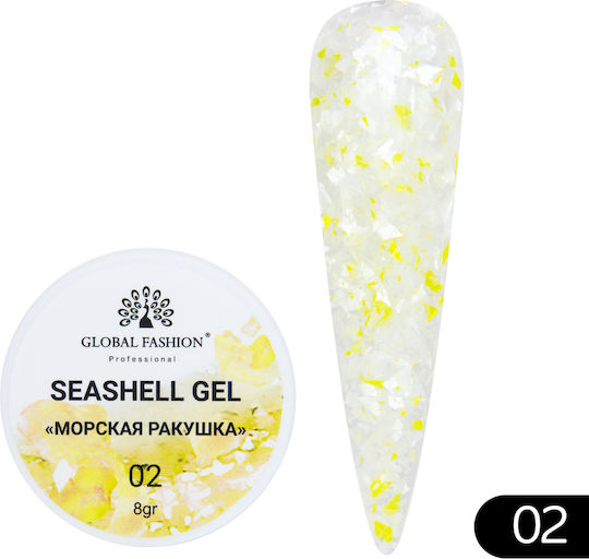 Global Fashion Gel Νυχιών Seashell 02 5gr
