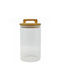Ankor Vase Allgemeine Verwendung mit Deckel Glas Transparent 1000ml