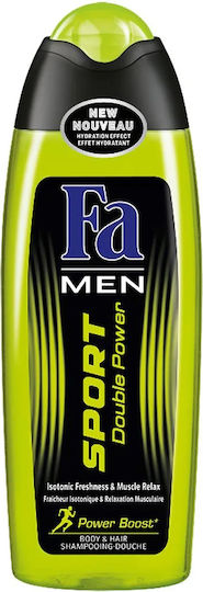 Fa Sport Double Power Αφρόλουτρο σε Gel για Άνδρες με Βρώμη Καταπραϋντικό 250ml