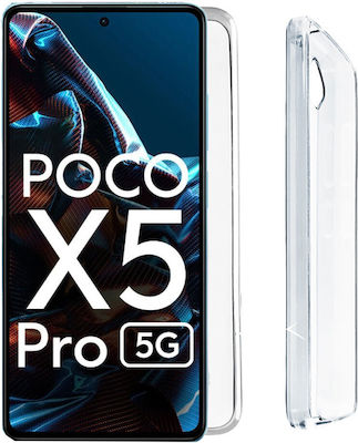 Volte-Tel Coperta din spate Silicon Transparent (Poco X5 Pro) 8332197