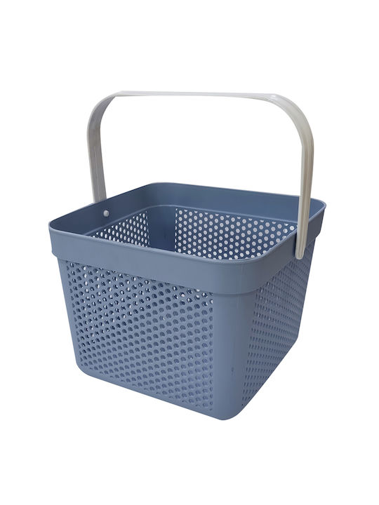 Plastic Storage Basket Blue 8lt