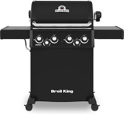 Broil King Crown 480 Ψησταριά Υγραερίου Σχάρας 44x65εκ. με 4 Εστίες 11.4kW