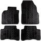 Apesan Set of Front and Rear Mats 4pcs for Renault Scenic 2003-2009 Black