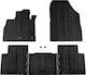 Apesan Set of Front and Rear Mats 5pcs for Renault Scenic 2016 Black