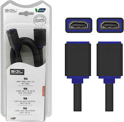 SGL 098005 HDMI female - HDMI female 3m Μαύρο SGL 098005 HDMI female - HDMI female 3m Μαύρο