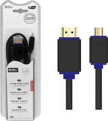 SGL 095554 HDMI male - micro HDMI male 3m Μαύρο SGL 095554 HDMI male - micro HDMI male 3m Μαύρο