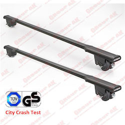 Farad Roof Bars Steel (with Roof Rack Legs) Silver