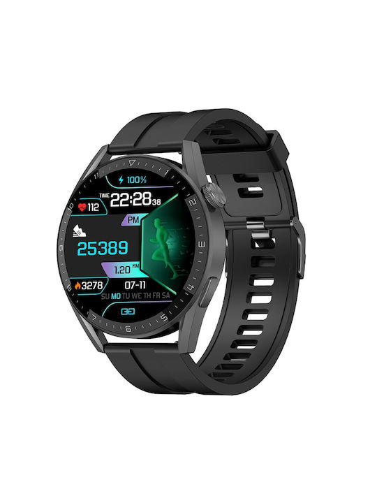 DT3 PRO Max Smartwatch με Παλμογράφο (Μαύρο)