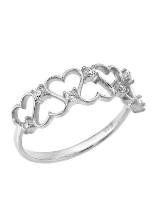 Senza Damen Ring mit Zirkonia aus Silber