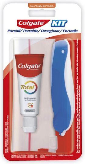 Colgate Travel Size Kit Οδοντόβουρτσα Soft Μπλε