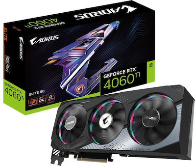 Gigabyte GeForce RTX 4060 Ti 8GB GDDR6 Aorus Elite Κάρτα Γραφικών