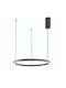 Fan Europe Led-Hoop-S60 Висящо Осветително Тяло Черен 60x80x150см.