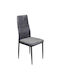 Jetta Scaune Sala de mese Catifelate Gri 6buc 42x49x98buc