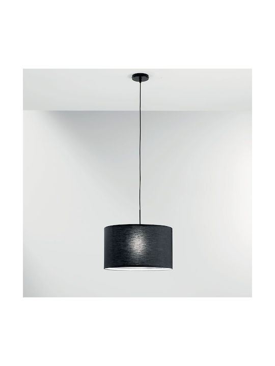 Fan Europe I-Capital-S38 Pendant Light Single-Light for Socket E27 Black I-CAPITAL-S38-NER