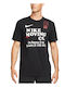 Nike Men's Men's Athletic T-shirt Short Sleeve Dri-Fit Black