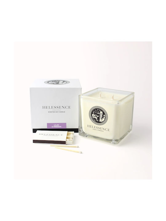 Helessence Lilac & Freesia Scented Candle - Fragrant notes: lilac / rose / freesia 220 g