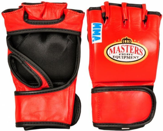 Sport Masters GF-3 MMA Handschuhe Leder Rot
