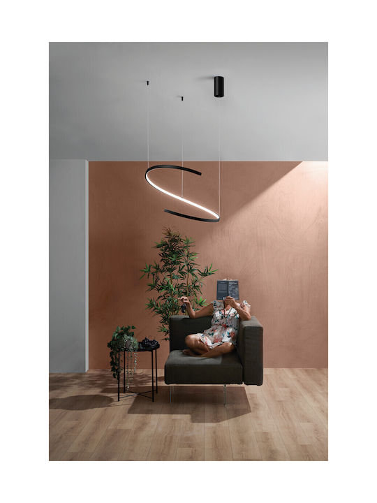Fan Europe Led-Moma-S60-Ner Hängelampe Schwarz 60x12x150cm.