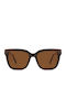Daponte Women's Sunglasses with Brown Wooden Frame and Brown Polarized Lens DAP506MW 5