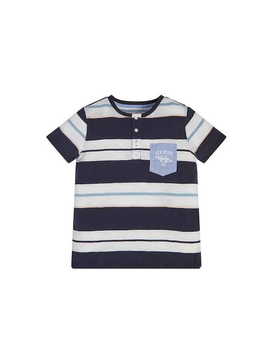 Guess Kids' Blouse Short Sleeve Blue