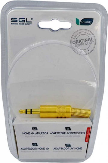 SGL Stecker 3,5 mm Klinke männlich Gold (098296)