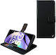 Volte-Tel Allure Magnet Clip Book Piele artificială Negru (Realme 10 Pro 5G)