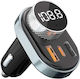 Awei FM Transmitter Αυτοκινήτου C-843 με Bluetooth / MicroSD / USB