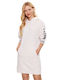 Tommy Hilfiger Καλοκαιρινό Mini Φόρεμα με Κουκούλα Λευκό