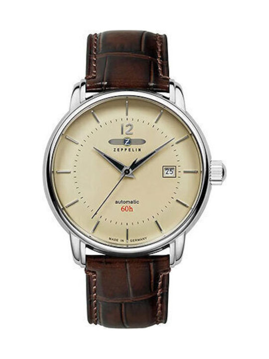 Zeppelin Men's Watch Automatic with Brown Leath...
