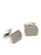 Visetti Cufflinks from Steel in Silver Color