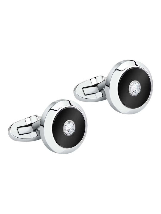 Morellato Urban Cufflinks of Steel Black