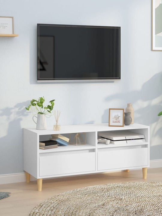 TV-Ständer Weiß M100xP34,5xH44,5cm