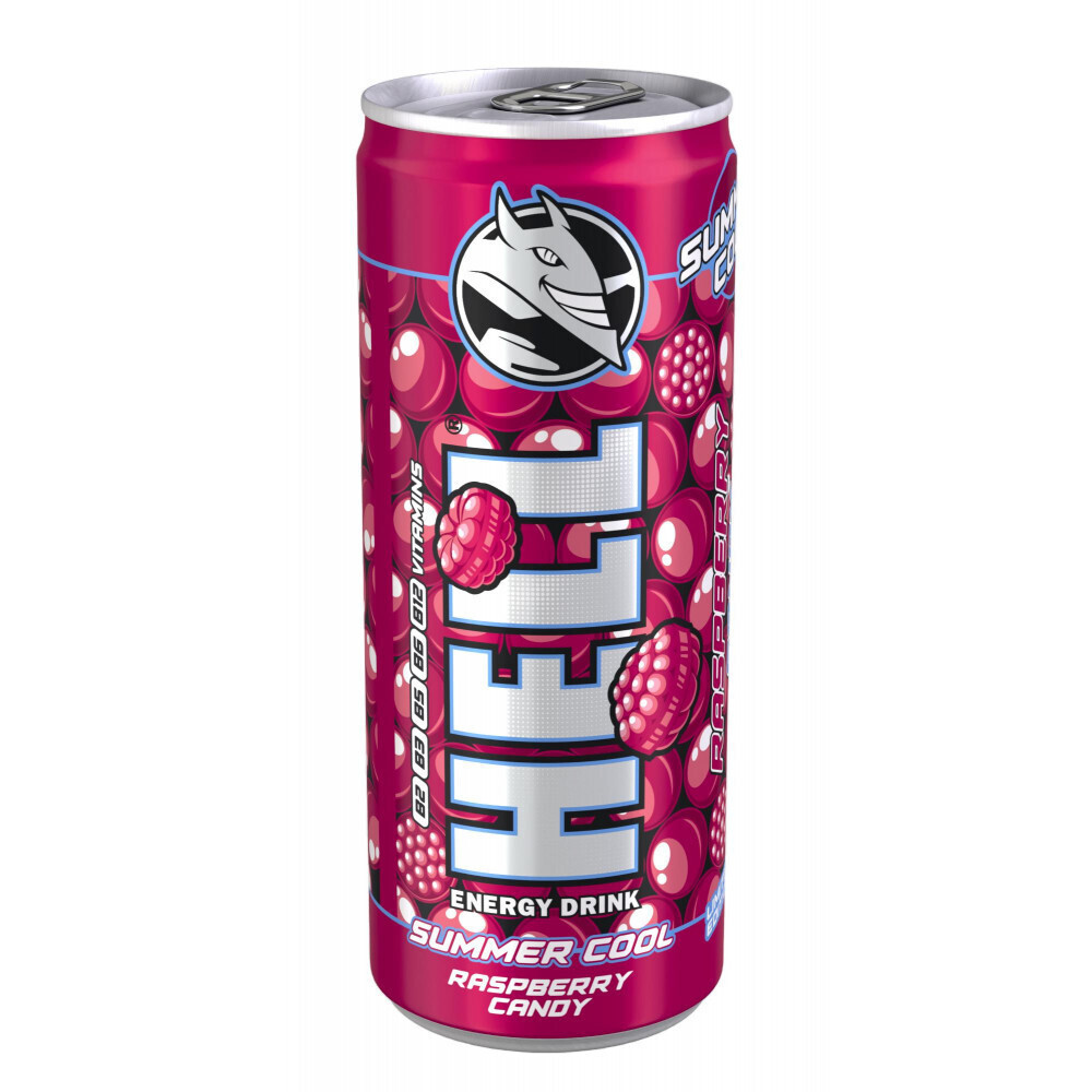 Hell Summer Cool Energy Drink Raspberry Candy με Ανθρακικό σε Κουτί ...