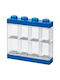 LEGO Παιδικό Κουτί Αποθήκευσης από Πλαστικό Display Case 8 Mini Figures Μπλε 19.1x18.4x18.4cm