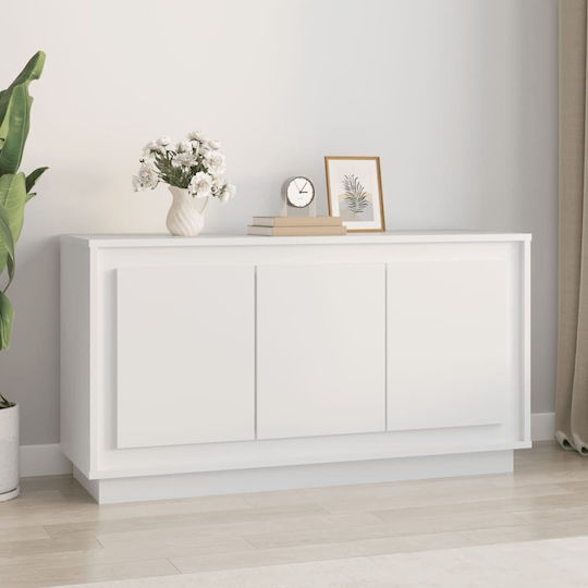 Μπουφές Ξύλινος Λευκός 102x35x55cm
