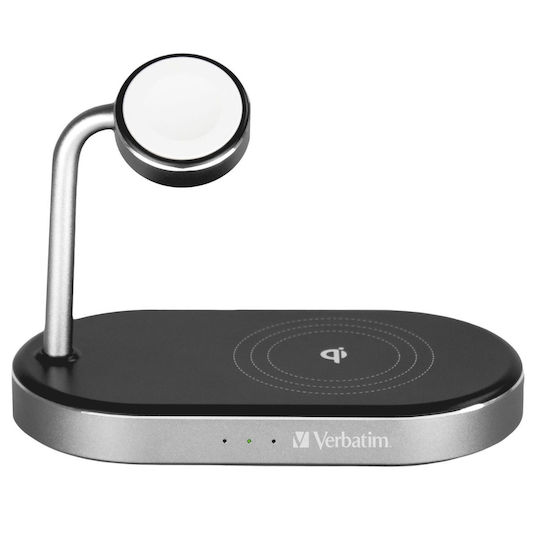 Verbatim Ασύρματος Φορτιστής (Qi Pad) 44W Quick Charge 3.0 Μαύρος (WCS-02 3-in-1 Qi)