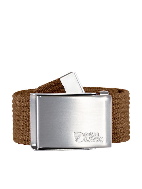 Men's Belt Fabric Webbing Belt Brown