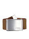 Men's Belt Fabric Webbing Belt Brown
