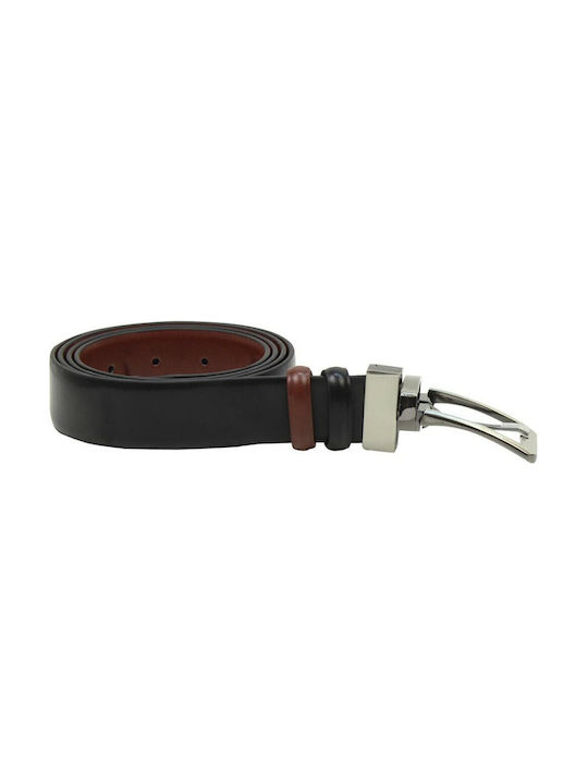 Beltipo Men's Leather Double Sided Belt Brown