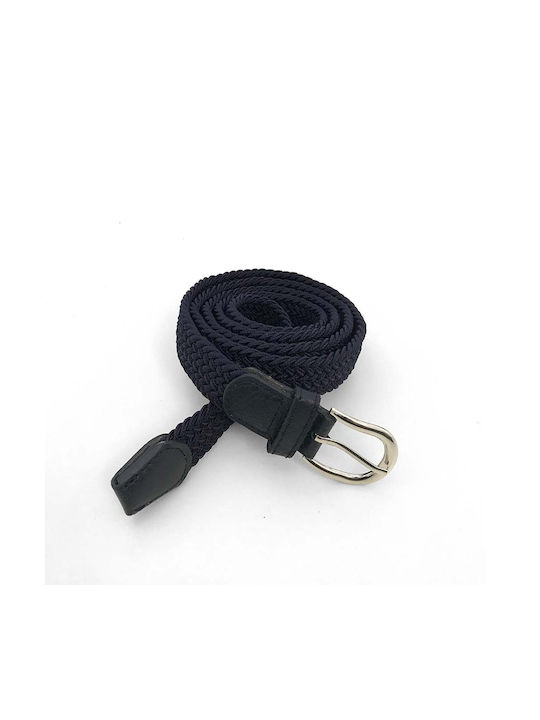 Ustyle Men's Knitted Elastic Belt Blue