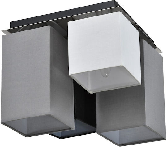 Avide 15.001.1115 Deckenleuchte 28cm Gray mit Fassung E14