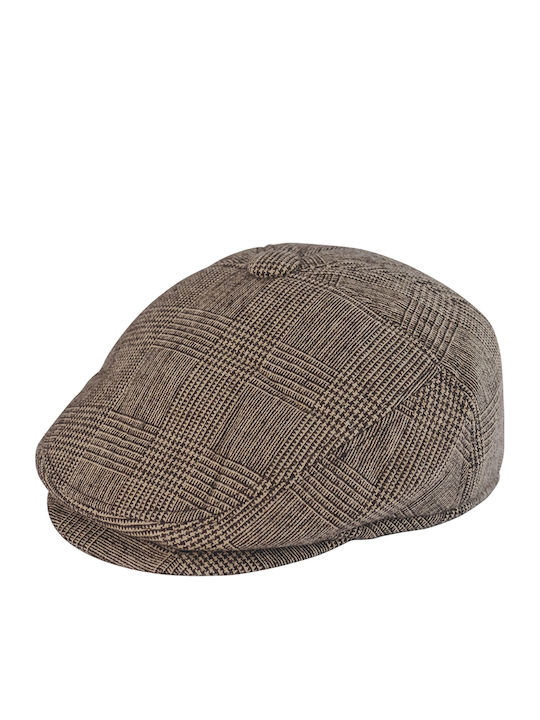 Brims and Trims Men's Flat Cap Brown